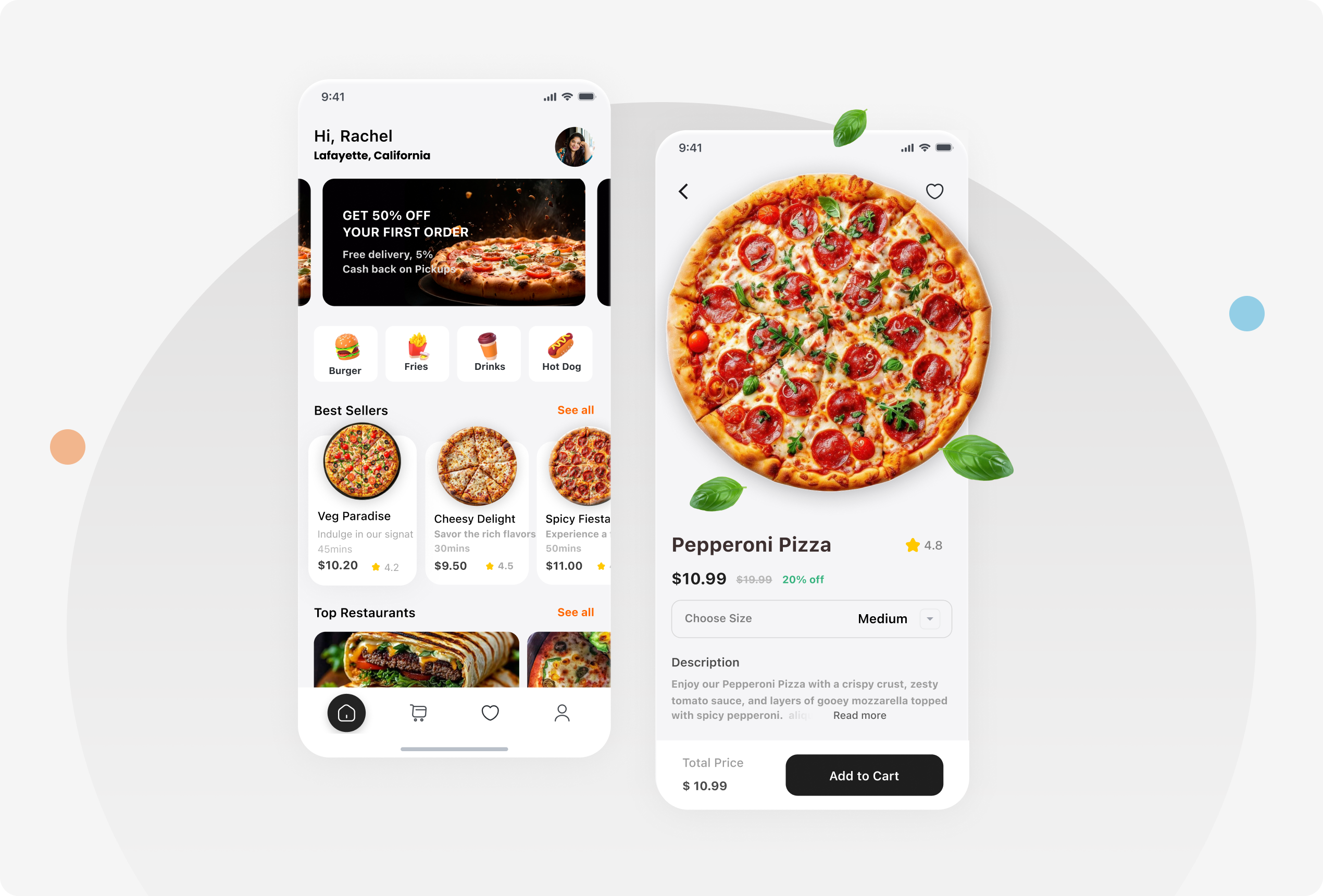 Food Delivery App portfolio